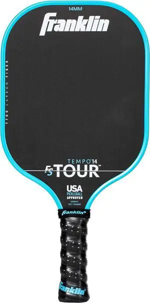 Franklin Sports Carbon Fiber FS Tour Series Pro Pickleball Paddle, Blue