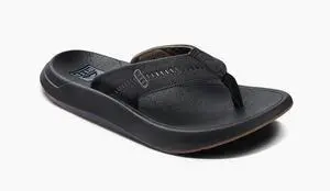 REEF Men's Swellsole Cruiser Flip Flop Regular Sandal - Black/Grey, Size 10