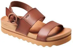 REEF Women's Vista Hi Comfortable Regular Buckle Sandal - Espresso, Size 10