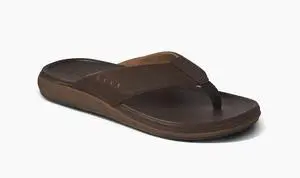 REEF Men's Cushion Norte Flip Flop Regular Sandal - Dark Brown, Size 11