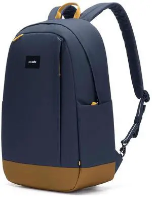 Pacsafe Unisex GO Durable Anti-Theft 15" Laptop Backpack, 25 Litre, Coastal Blue