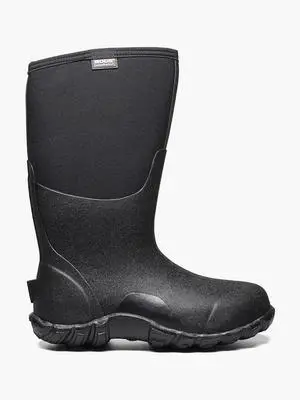 Bogs Men's Comfortable Waterproof Standard Classic High Boot - Black,Size 14
