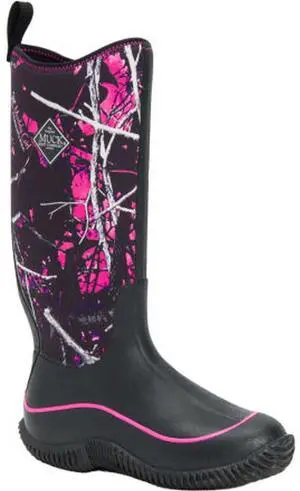 Muck Boots Women's Hale Multi-Season Rubber Boot, Black/Muddy Girl Camo, Sizes