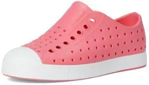 Native Shoes Kid's Jefferson Lightweight Slip-On Shoes, Flamingo Pink/Shell White, Size C8