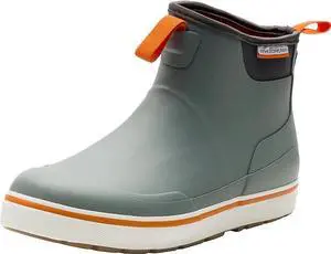 Grundens Mens DECK-BOSS Comfortable Ankle Boot - Monument Grey, Size US M 9