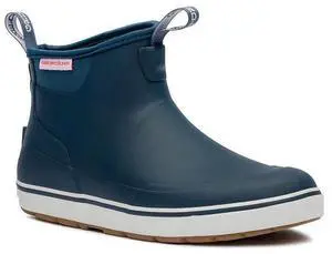 Grundens Mens DECK-BOSS Waterproof Slip-On Ankle Boot - Navy, Size M 8
