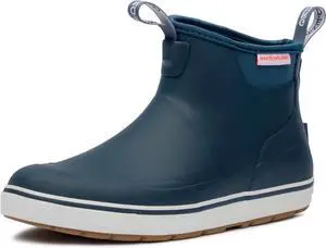 Grundens Mens DECK-BOSS Waterproof Slip-On Ankle Boot - Deep Water Blue, Size M 10