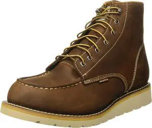 Carhartt Men's 6" Waterproof Moc Toe Casual Wedge Work Boot, Brown, Size 10