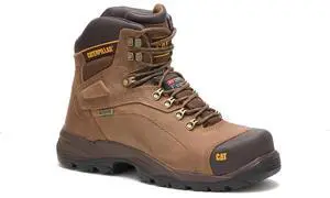 Caterpillar Men's Diagnostic Hi Steel-Toe Waterproof Work Boot, Dark Beige, Size W 11