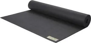 JadeYoga 368BK Harmony Durable & Thick Gym Fitness Mat, Black, 3/16" 24" x 68"