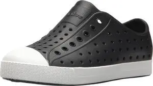 Native Kids Jefferson Waterproof Slip-On Regular Sneakers - Jiffy Black/Shell White, Size J1