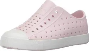 Native Kids Jefferson Waterproof Slip On Sneakers, Milk Pink/Shell White, J5