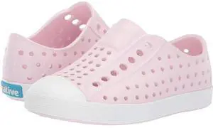 Native Jefferson Kid/Junior Slip-On Shoes - Milk Pink/Shell White, Size J6