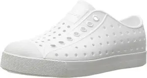 Native Jefferson Child Waterproof Slip-On Sneakers - Shell White, Size C5