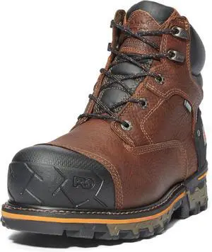 Timberland PRO Men's 6" Boondock Composite Toe Work Boot - Brown, Size M 9.5