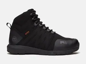 Timberland PRO Men's Mid Met Guard Composite Toe Work Shoe, Black/Grey, Size M 11.5