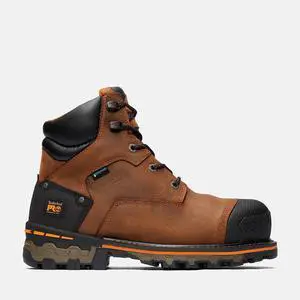 Timberland PRO Men's Boondock 6" Composite Toe Waterproof Work Boot, Brown,Size M 9