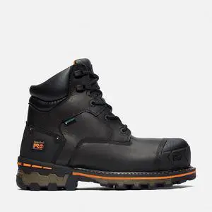 Timberland PRO Men's 6" Boondock Composite Safety Toe Work Boot, Black, Size M 9.5