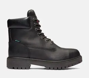 Timberland PRO Men's 6" Steel Safety Toe Industrial Work Boot, Black, Size M 10
