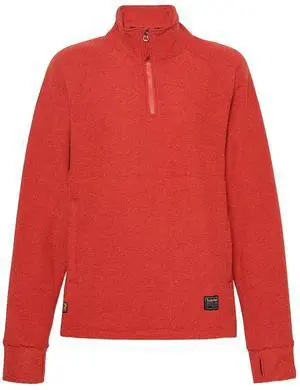 Timberland Pro Men's Irvine 1/4 Zip Waffle Fleece Jacket, Cinnabar, Size XLarge
