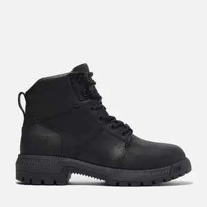 Timberland PRO Montauk 6-Inch Steel Toe Work Boot - Jet Black, Size W 10.5