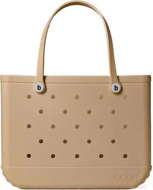 Bogg Bag Unisex Waterproof & Washable Original Tote Bag, Latte, Size Large