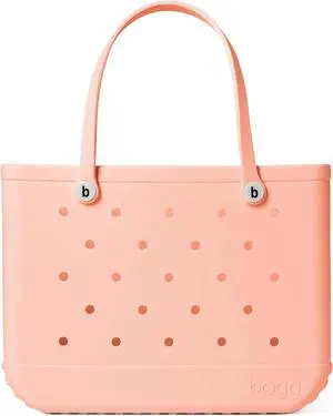 Bogg Bag Unisex Waterproof & Washable Original Tote Bag, Peach, Size Large