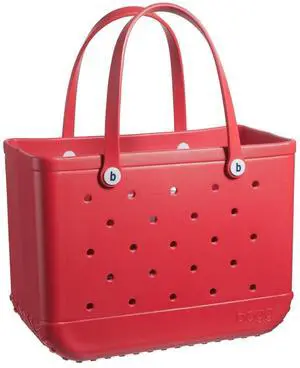 Bogg Bag Unisex Waterproof & Washable Original Tote Bag, Red, Size Large