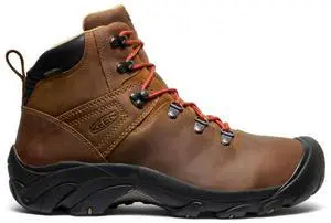 Keen Men's Pyrenees Mid Height Waterproof Hiking Boots, Syrup, Size 9.5