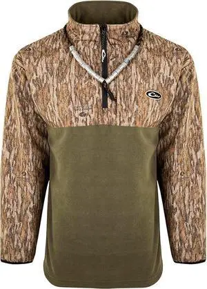 Drake Waterfowl MST MST Quarter Zip Refuge Eqwader Waterproof Jacket, Bottomland, XLarge