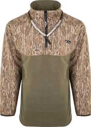 Drake Waterfowl MST MST Quarter Zip Refuge Eqwader Waterproof Jacket, Grass Habitat, XLarge