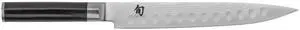 Shun Classic 9" Hollow Ground Slicing Knife with D-Shaped Ebony Pakkawood Handle