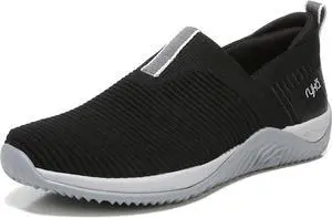 Ryka Womens Echo Knit Slip On Sneaker Black Size M 8.5