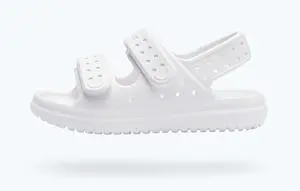 Native Chase Kid's Slip On Shoes, Shell White/Shell White, Size C9