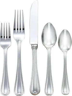 Lenox Vintage Jewel Stainless Steel 20Pcs Flatware Set, Service For 4, Metallic