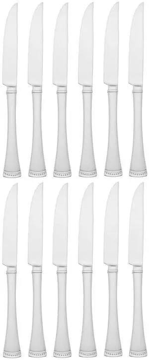 Lenox Portola 12-Piece Stainless Steel Steak Knife Set, Metallic