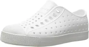 Native Kids Jefferson Waterproof Slip-On Regular Sneakers, Shell White/Shell White, Size J4