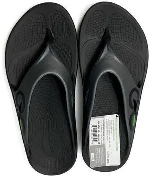 OOFOS Men's Comfortable Ooriginal Thong Regular Sandals - Graphite, Size 10/12