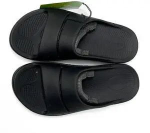 OOFOS Unisex Comfortable Waterproof OOahh Slide Sandal - Black, Size 11/13 US
