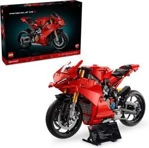 LEGO Technic Ducati Panigale V4 S Motorcycle Toy Building Set for Adults