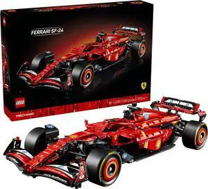 LEGO Technic Ferrari SF-24 F1 Model Car Kit Building Set for Adults with Realistic Features