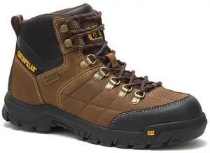 Caterpillar Footwear Men's Threshold Waterproof Soft Toe Work Boot, Real Brown, Size M 12
