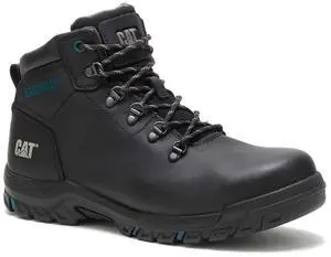Caterpillar Women's Mae Steel Toe Waterproof Work Boot, Regular Fit, Black, Size M 7.5