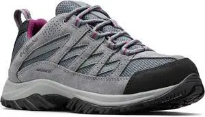 Columbia Women's Crestwood Waterproof Hiking Shoes, Graphite Wild Iris, Size 10