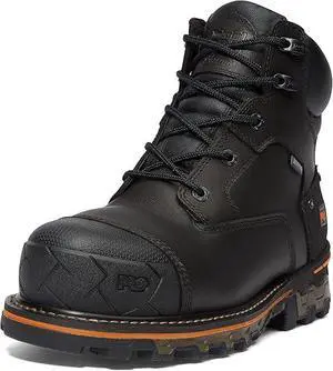 Timberland PRO Men's 6" Boondock Composite Safety Toe Work Boot, Black, Size M 12
