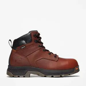 Timberland PRO Men's Titan Ev 6" Safety Toe Work Boot, Teak Brown, Size 11