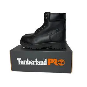 Timberland PRO Men's 6" Steel Safety Toe Industrial Work Boot, Black, Size M 11