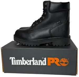 Timberland PRO Men's 6" Steel Safety Toe Industrial Work Boot, Black, Size W 11