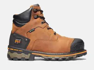 Timberland PRO Men's Boondock 6-Inch Soft Toe Waterproof Work Boot, Brown, Size M 9.5