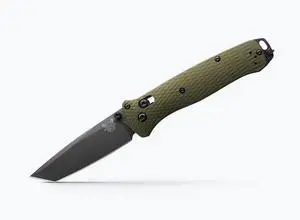 Benchmade 537GY-1 Bailout EDC Tanto Blade Pocket Knife, Woodland Green Handle
